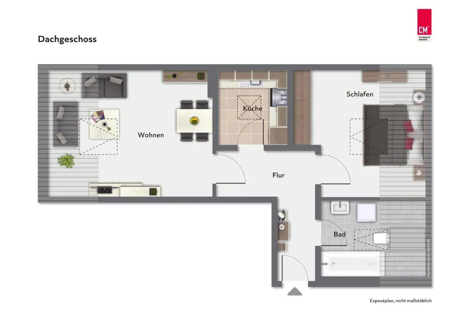 2 Zimmer Wohnung mit 51 m² in Dresden – Bild 11