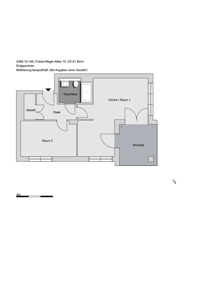 2 room apartment with 55 m² in Bonn – Photo 7
