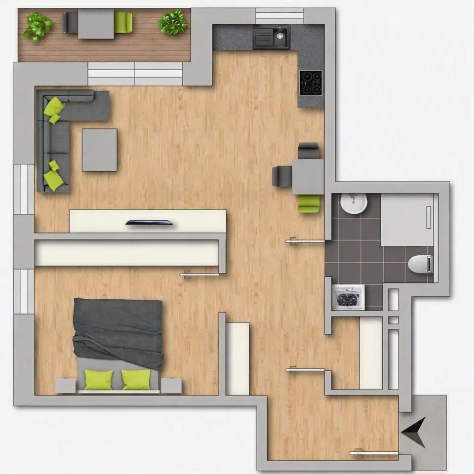 2 room apartment with 65 m² in Hamminkeln – Photo 3