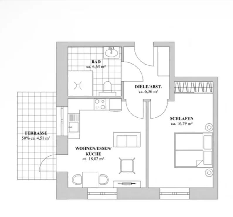 2 Zimmer Wohnung mit 53 m² in Duisburg – Bild 10