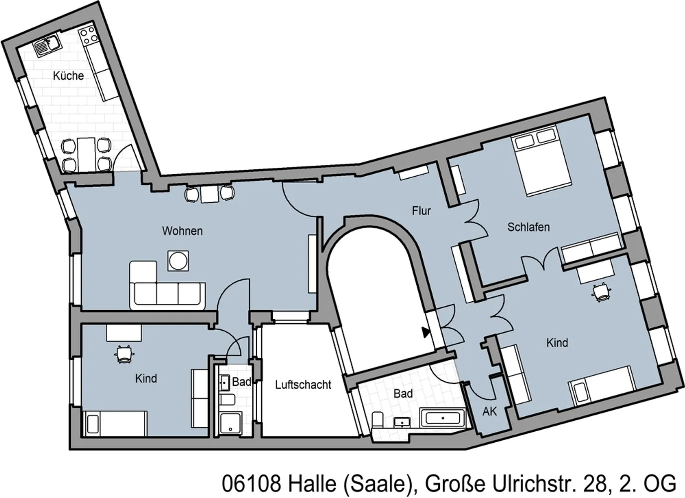4 Zimmer Wohnung mit 147 m² in Halle (Saale) – Bild 12