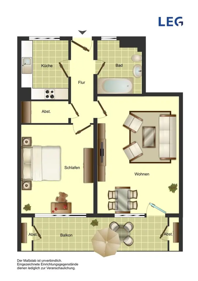 3 Zimmer Wohnung mit 81 m² in Minden – Bild 3