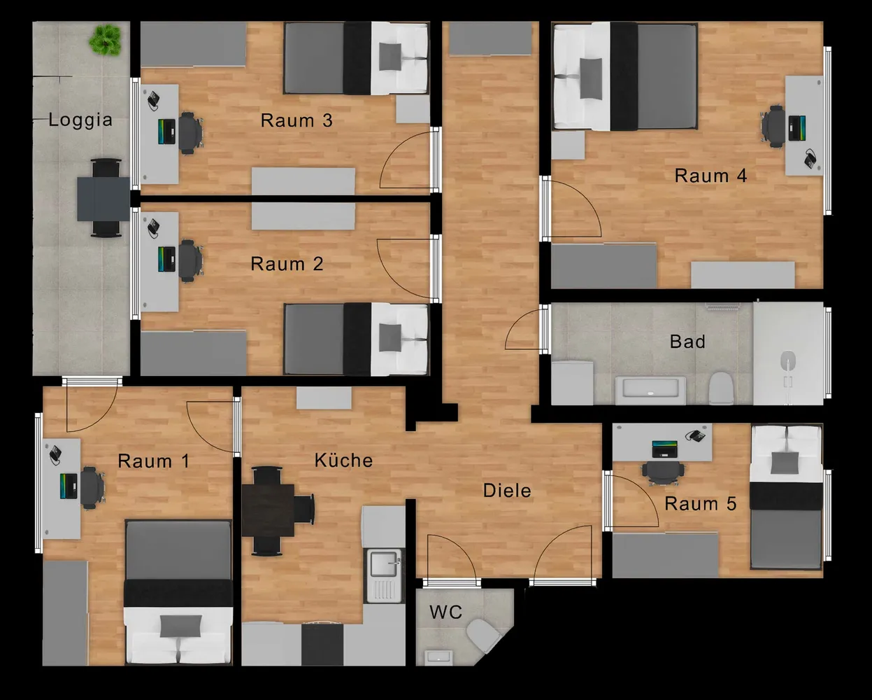 Shared room with 11 m² in Munich – Photo 3