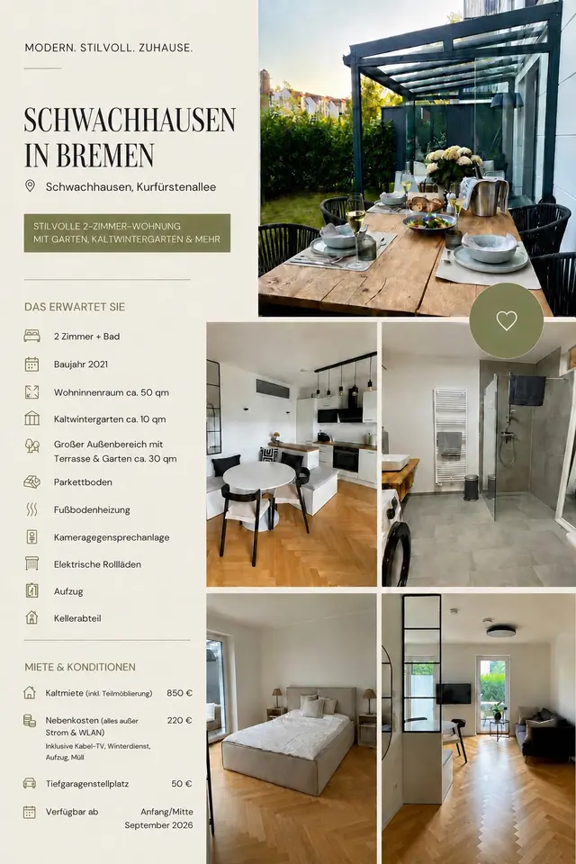 2 Zimmer Wohnung mit 50 m² in Bremen – Bild 7