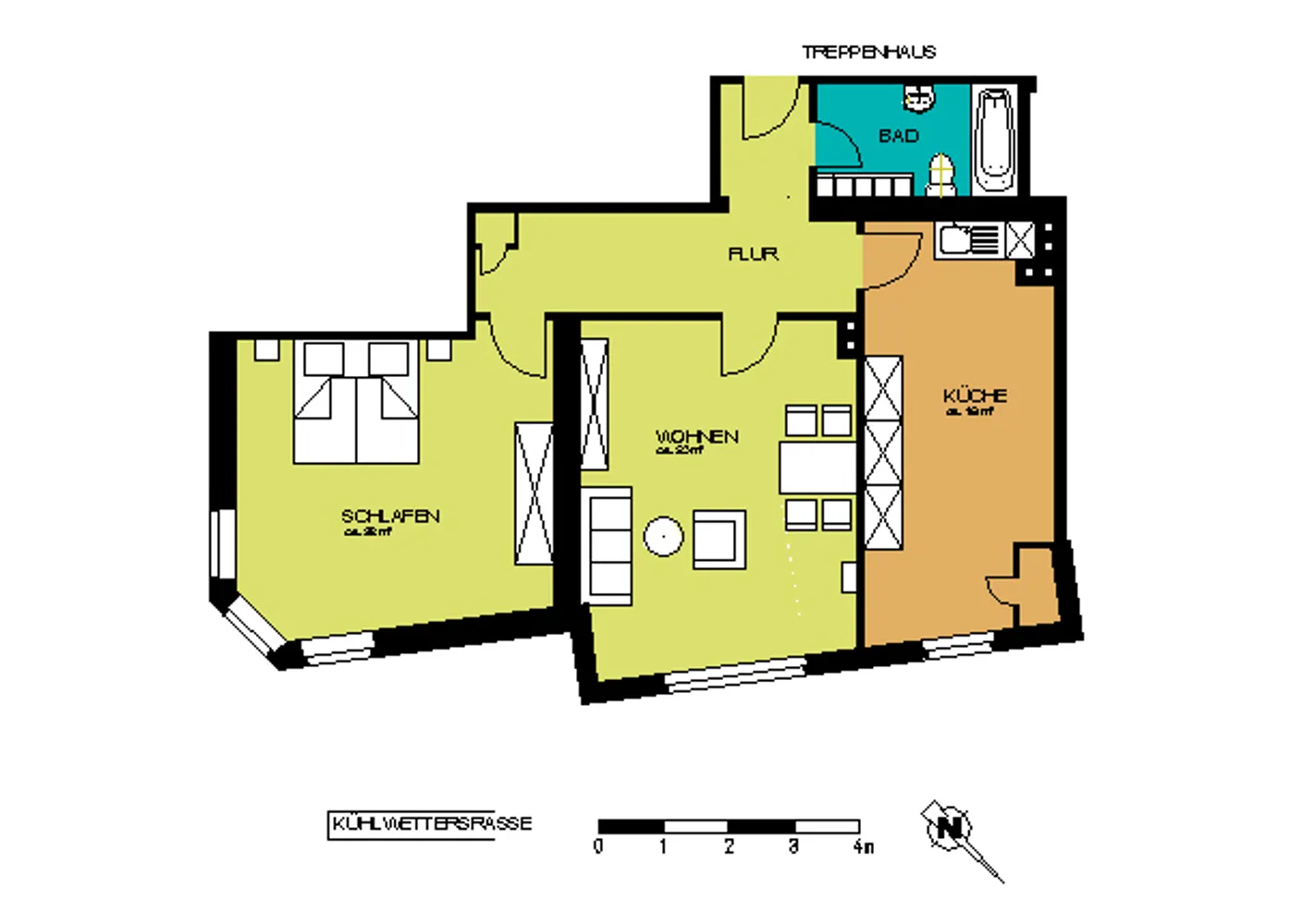 2 Zimmer Wohnung mit 73 m² in Düsseldorf – Bild 2