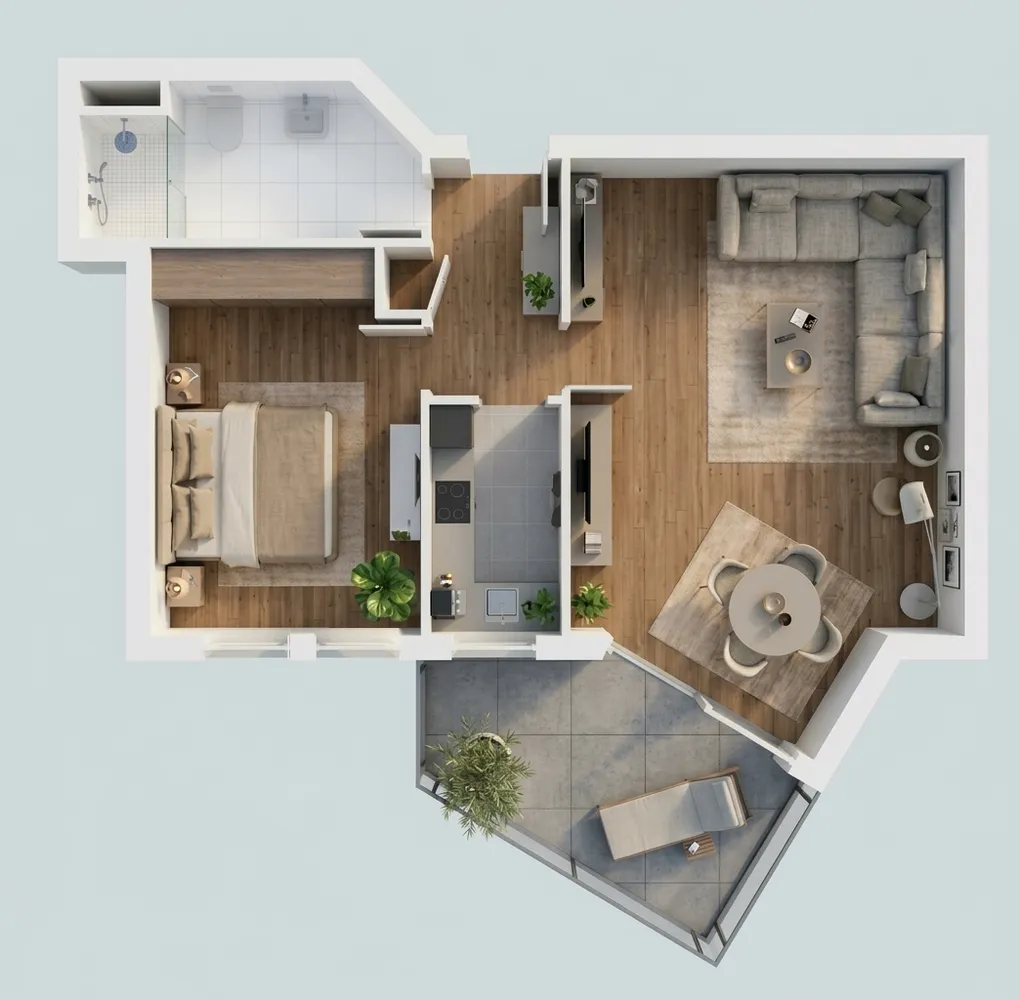 2 Zimmer Wohnung mit 50 m² in Stuttgart – Bild 3