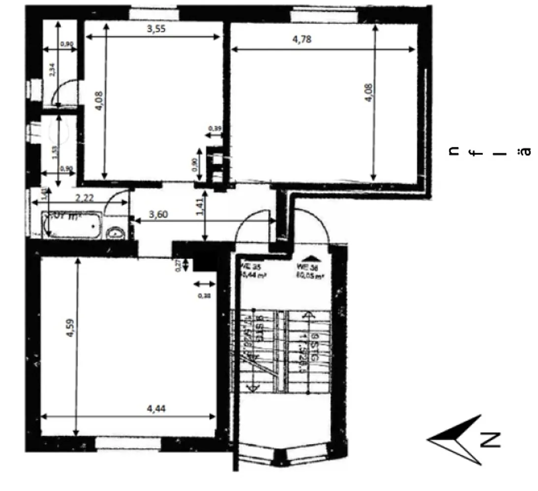 2 Zimmer Wohnung mit 66 m² in Augsburg – Bild 2