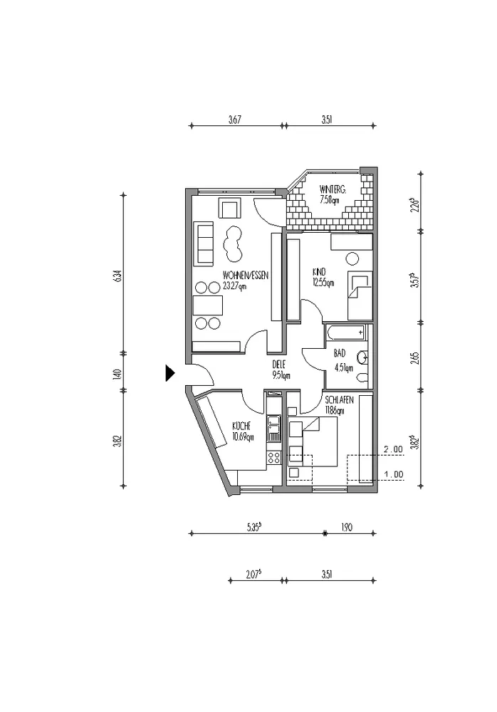 3 Zimmer Wohnung mit 81 m² in Hamm – Bild 6
