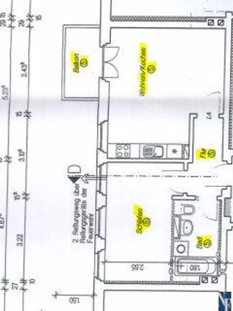 2 room apartment with 46 m² in Chemnitz – Photo 5