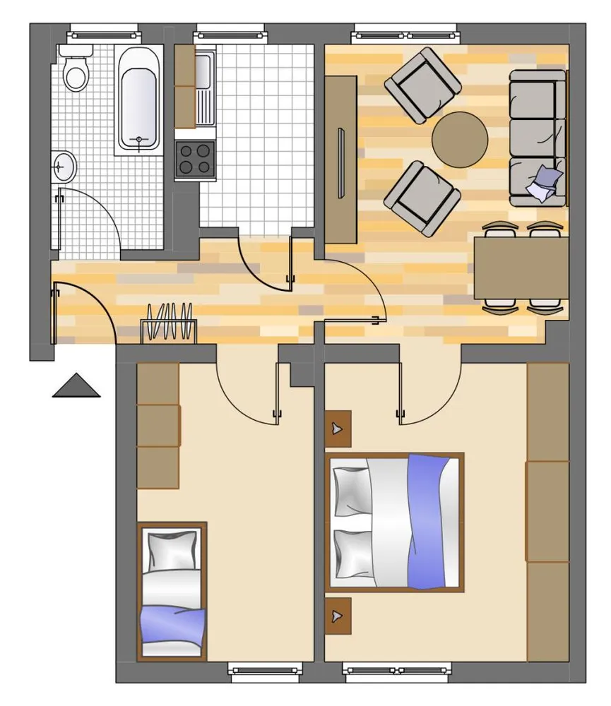 3 Zimmer Wohnung mit 56 m² in Dortmund – Bild 2