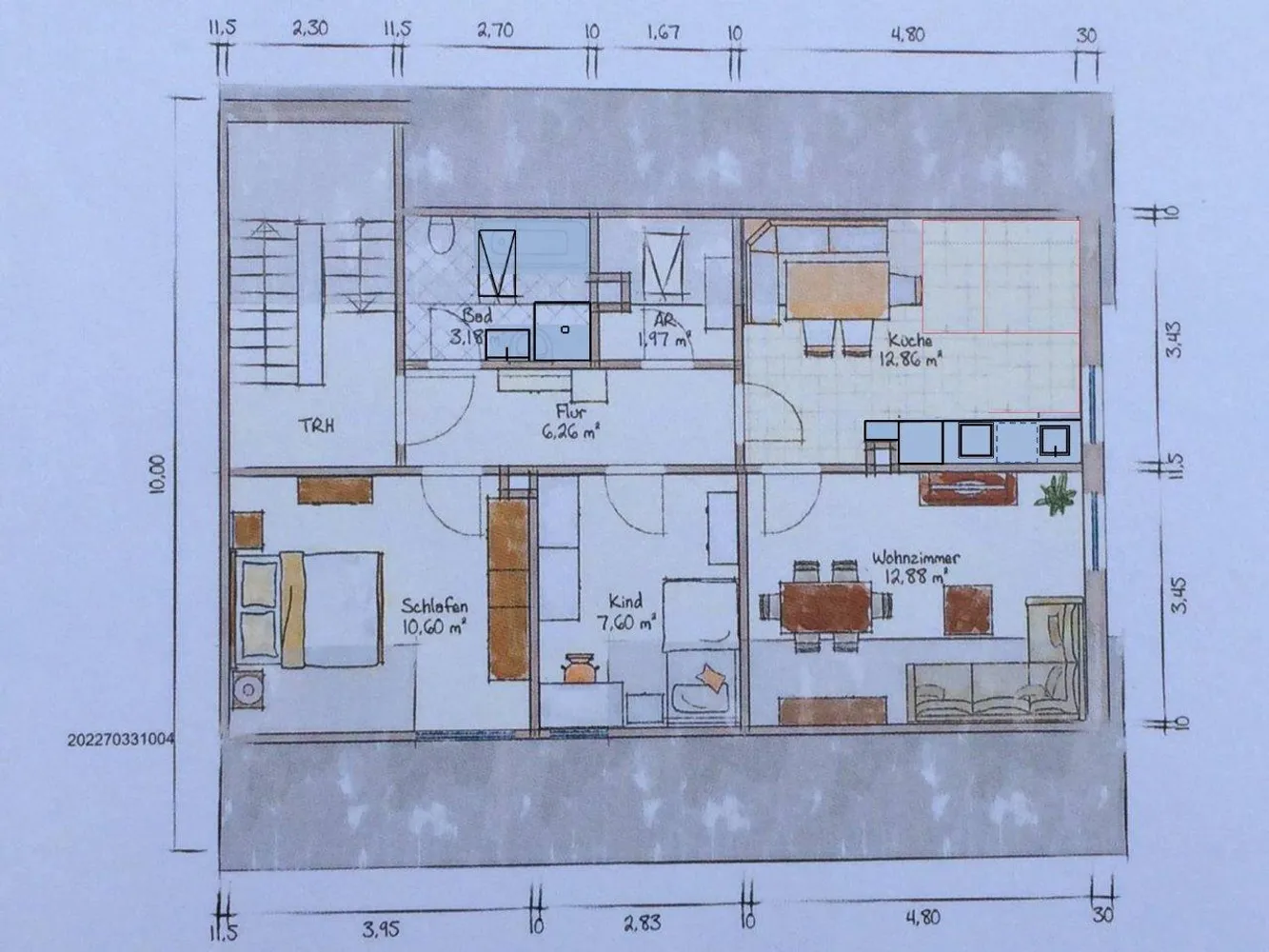 3 Zimmer Wohnung mit 54 m² in Ingolstadt – Bild 2