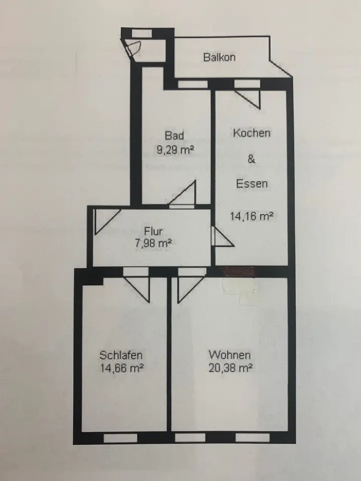 2 room apartment with 68 m² in Chemnitz – Photo 5