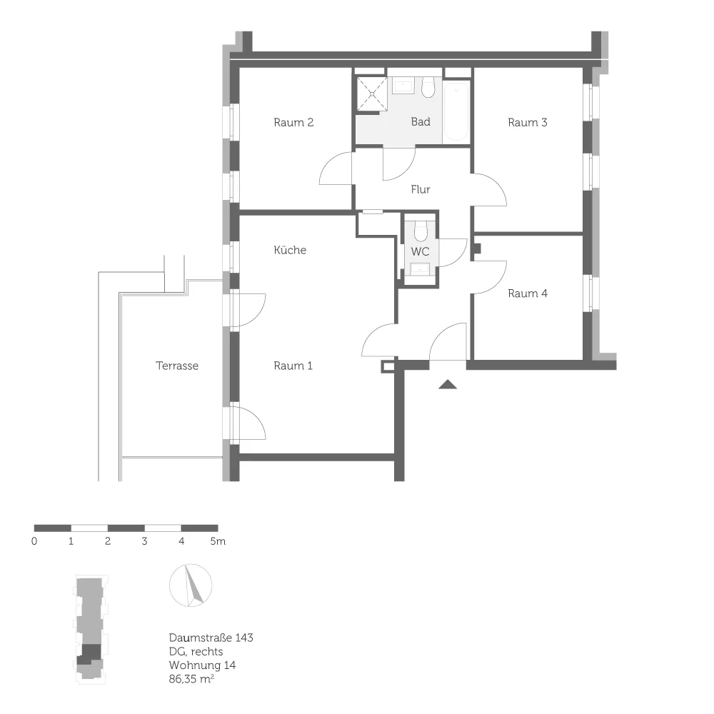 4 Zimmer Wohnung mit 86 m² in Berlin – Bild 9