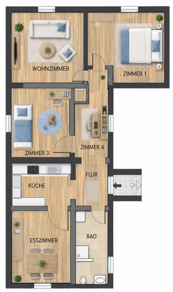 4 Zimmer Wohnung mit 85 m² in Bornheim – Bild 5