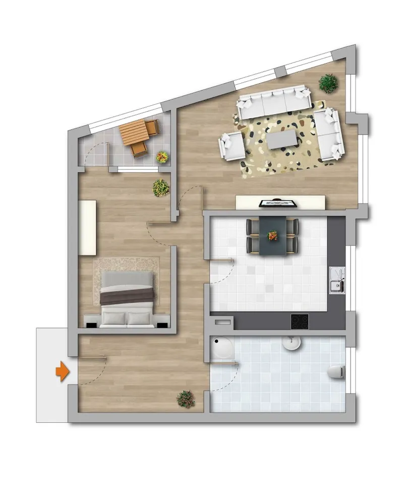 2 Zimmer Wohnung mit 60 m² in Magdeburg – Bild 12