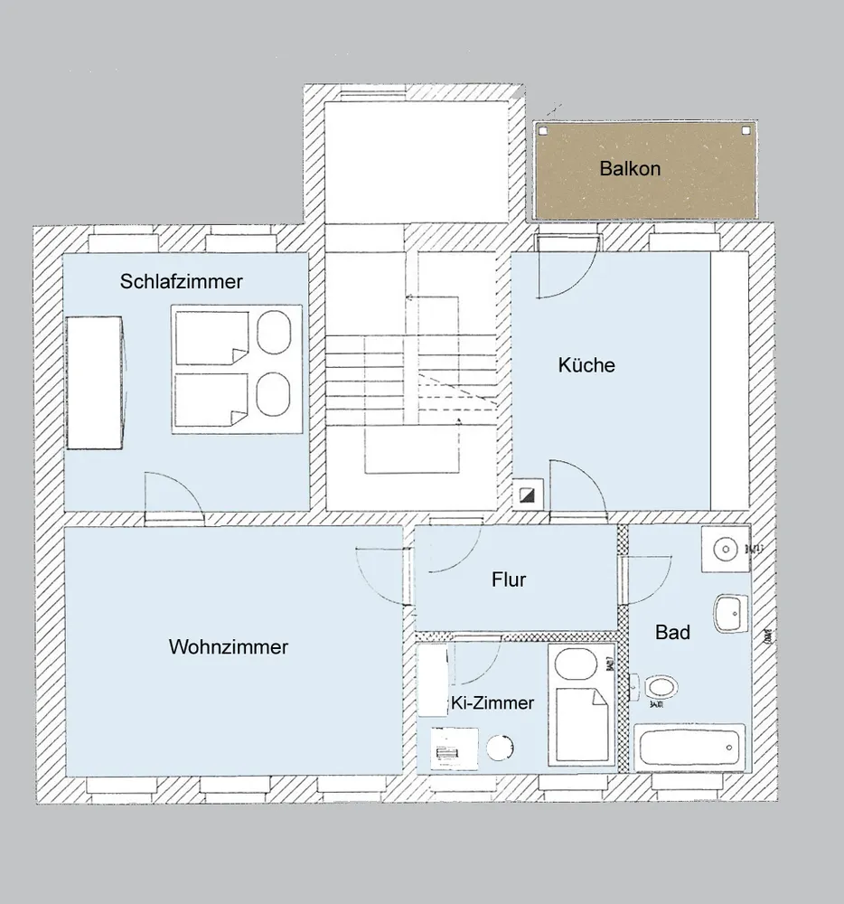3 Zimmer Wohnung mit 78 m² in Zwickau – Bild 1