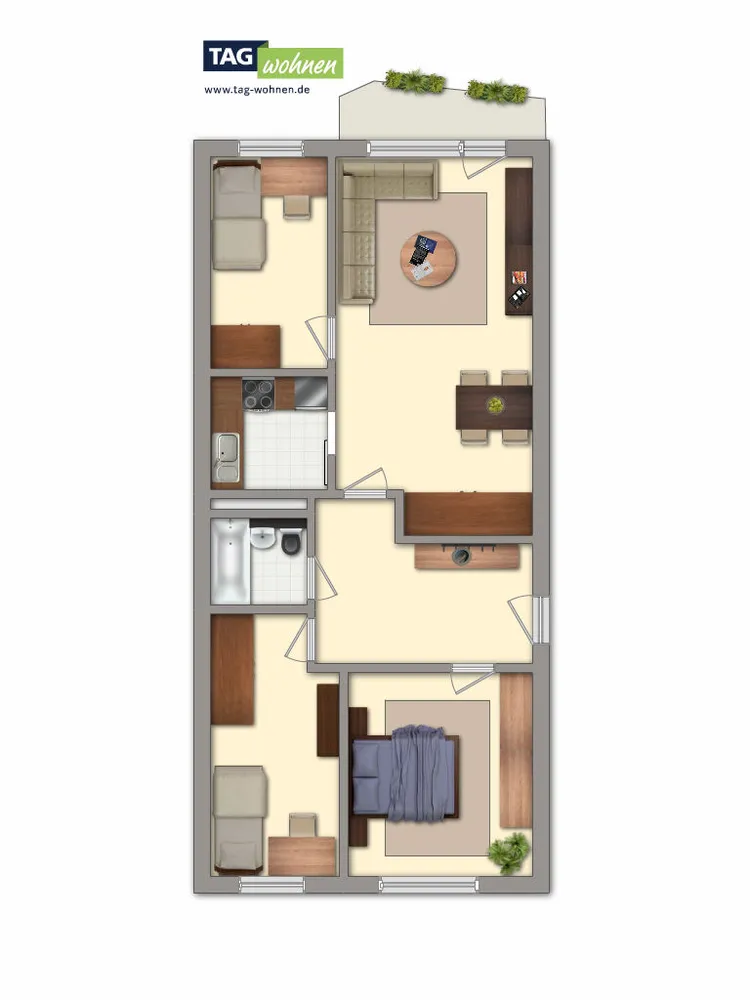 4 room apartment with 72 m² in Gotha – Photo 7
