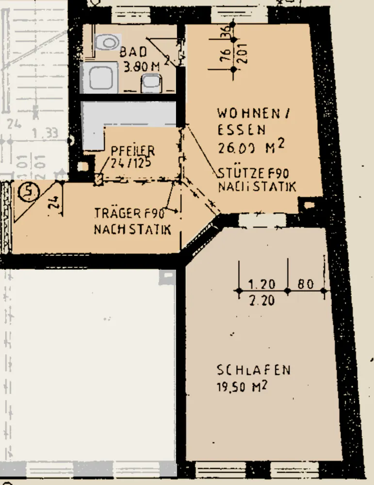 2 Zimmer Wohnung mit 50 m² in Chemnitz – Bild 3