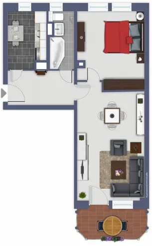 2 Zimmer Wohnung mit 50 m² in Chemnitz – Bild 4