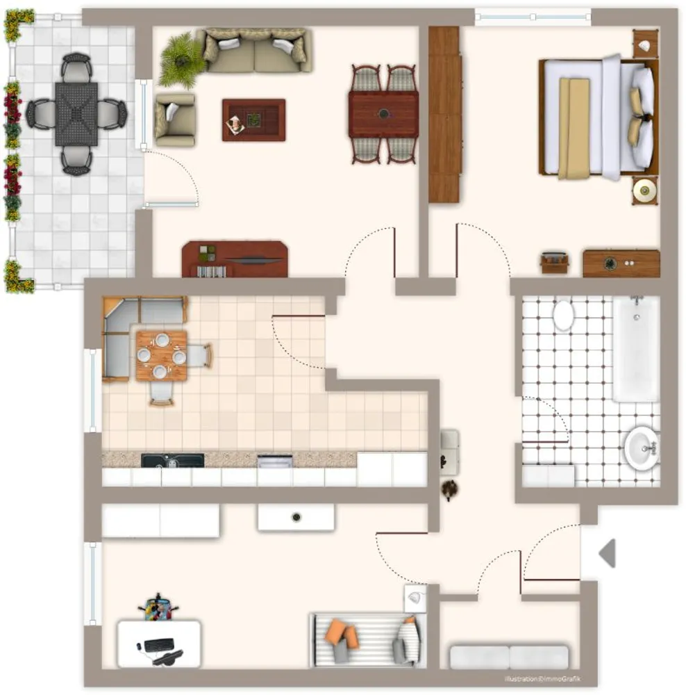 3 Zimmer Wohnung mit 76 m² in Mönchengladbach – Bild 2