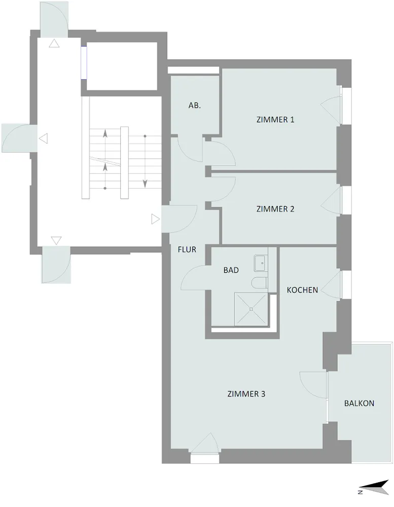 3 Zimmer Wohnung mit 77 m² in Bremen – Bild 2