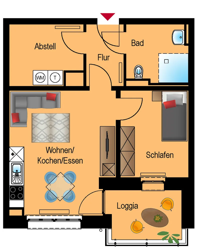 2 room apartment with 50 m² in Chemnitz – Photo 6