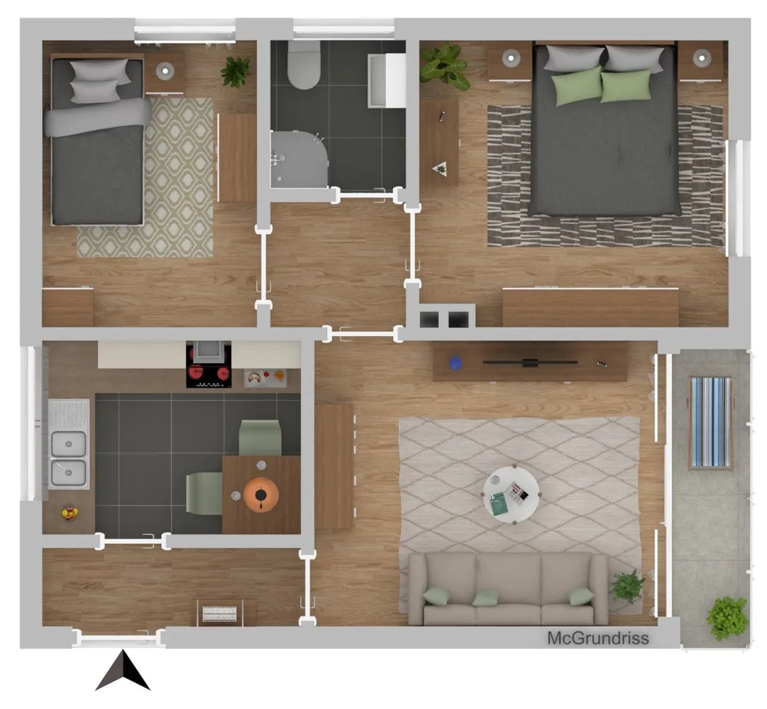 3 Zimmer Wohnung mit 60 m² in Duisburg – Bild 8