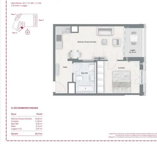 2 Zimmer Wohnung mit 42 m² in München – Bild 5