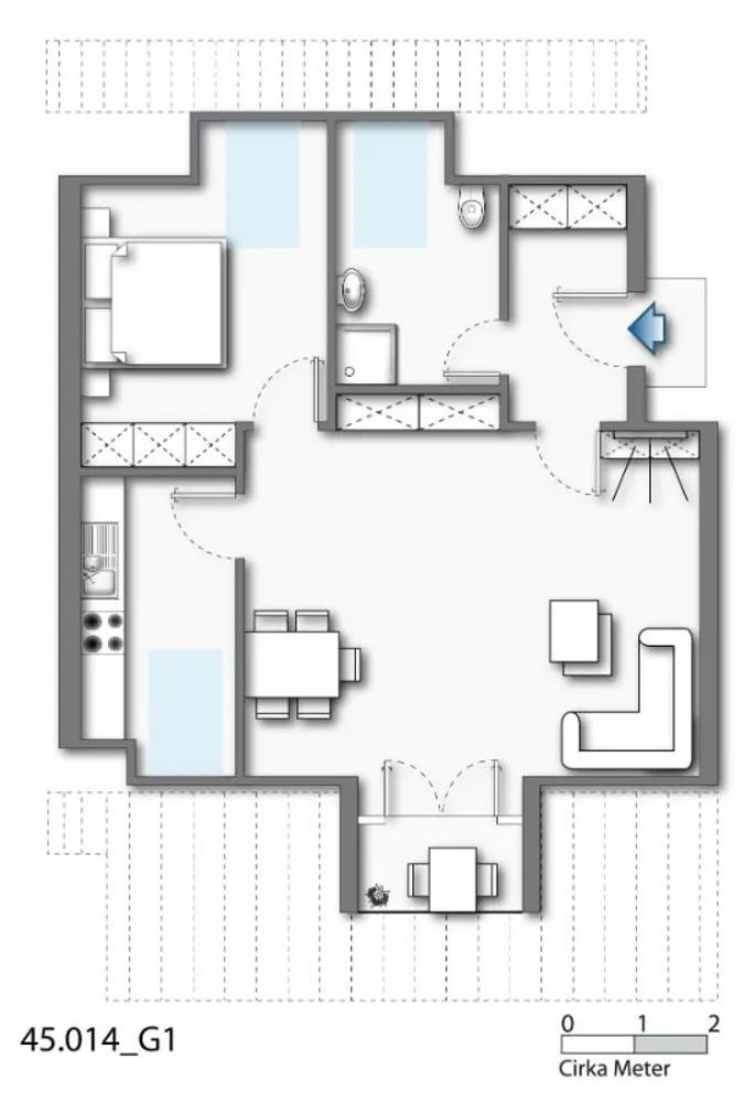 2 room apartment with 58 m² in Bielefeld – Photo 9