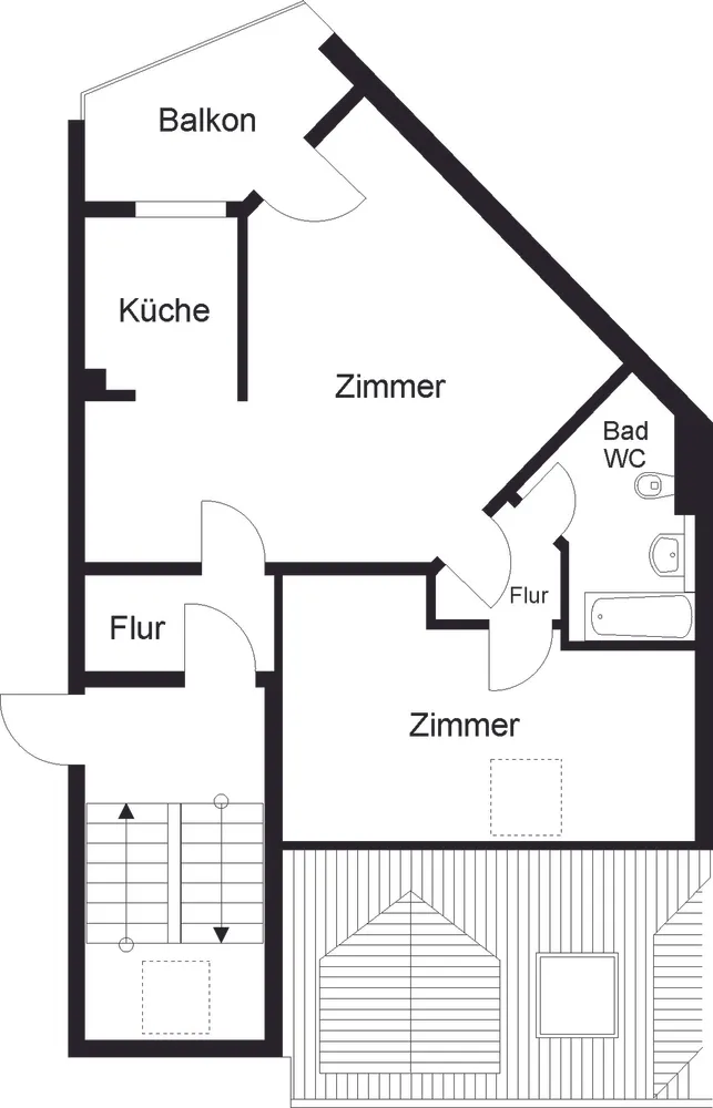 2 Zimmer Wohnung mit 61 m² in Halberstadt – Bild 2
