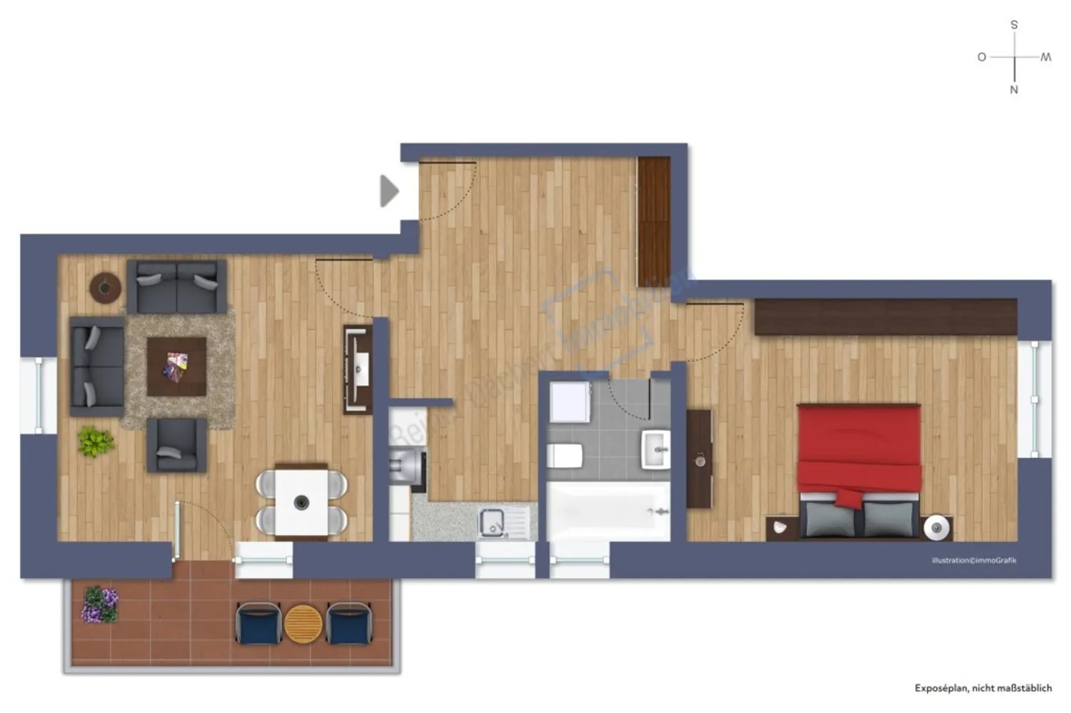 2 Zimmer Wohnung mit 64 m² in Darmstadt – Bild 6