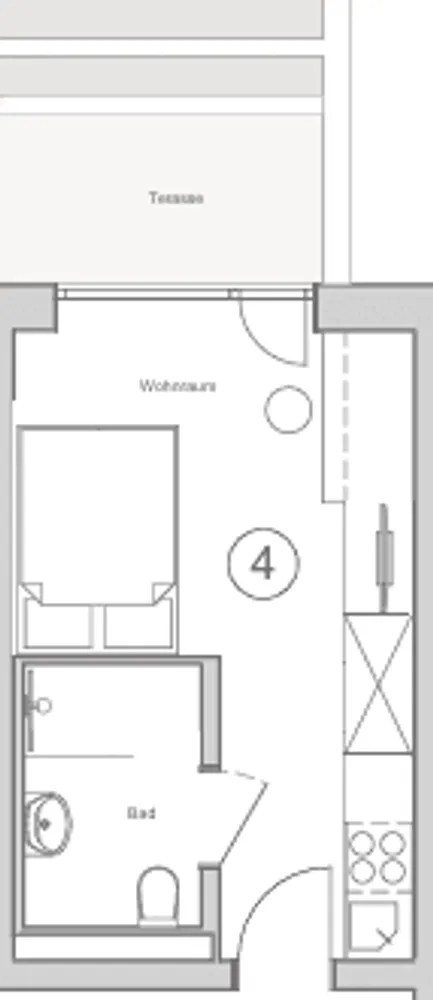1 Zimmer Wohnung mit 21 m² in Stuttgart – Bild 6