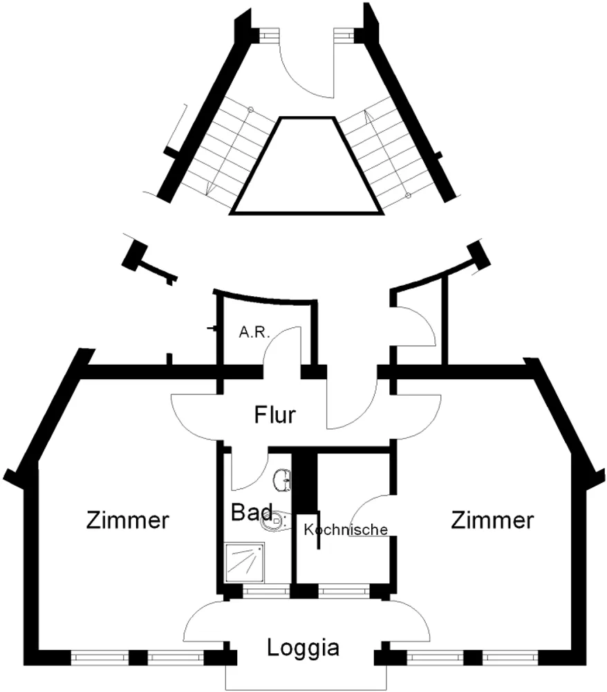 2 Zimmer Wohnung mit 49 m² in Osnabrück – Bild 2