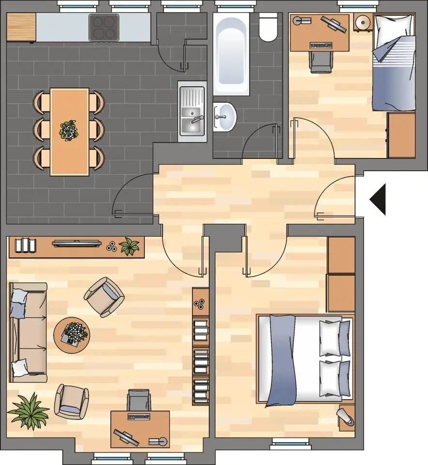 3 Zimmer Wohnung mit 60 m² in Wilhelmshaven – Bild 7