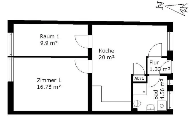 3 Zimmer Wohnung mit 54 m² in Hamburg – Bild 5