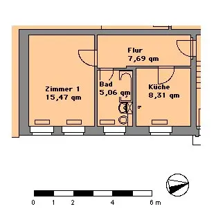 2 Zimmer Wohnung mit 37 m² in Senftenberg – Bild 5