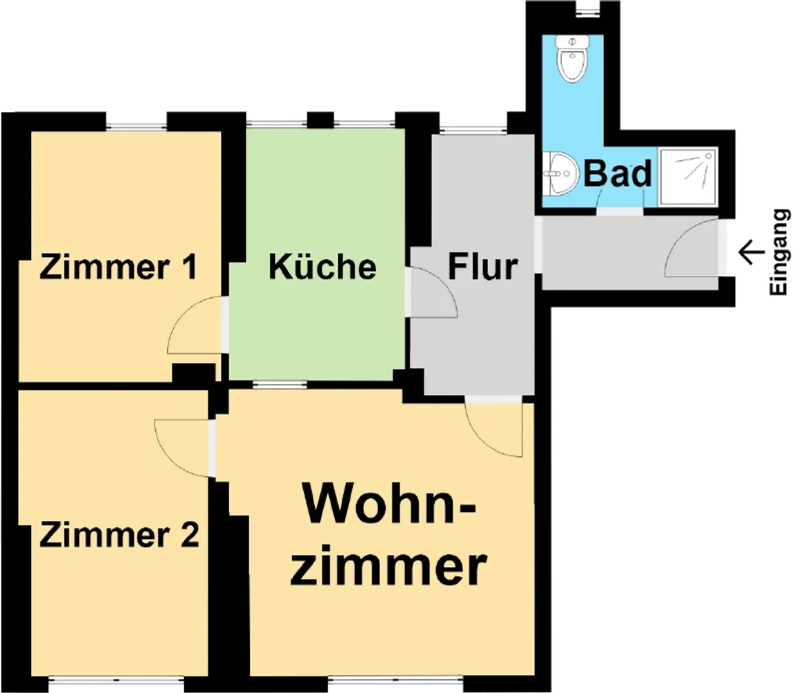 3 Zimmer Wohnung mit 64 m² in Meißen – Bild 7