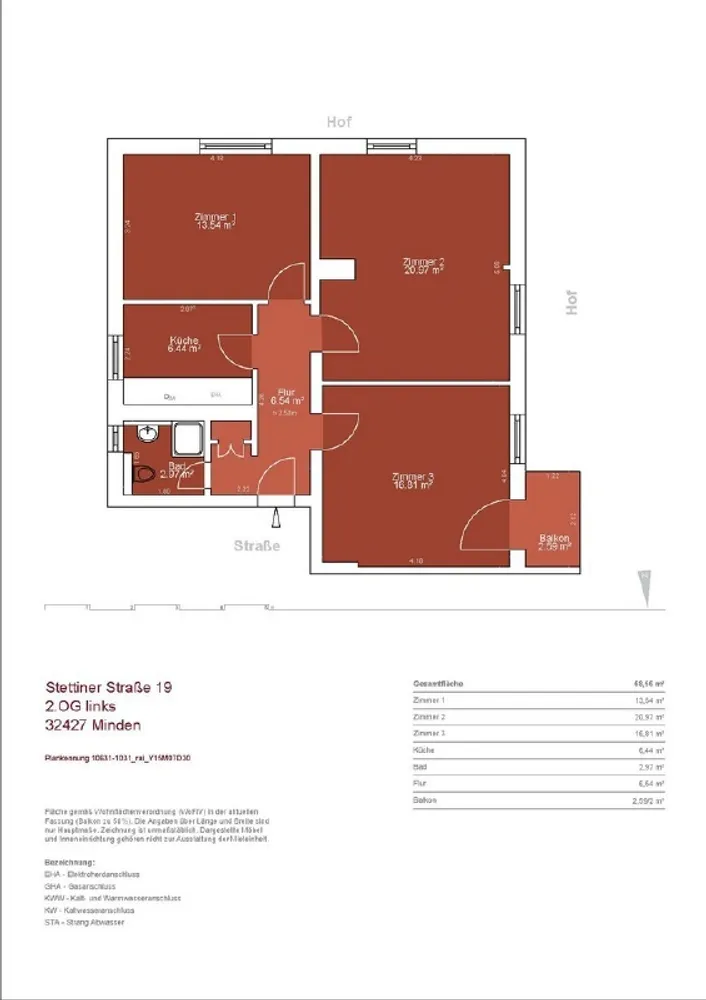 3 Zimmer Wohnung mit 67 m² in Minden – Bild 9