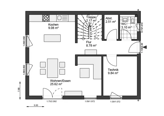 3 Zimmer Haus mit 120 m² in Herford – Bild 2