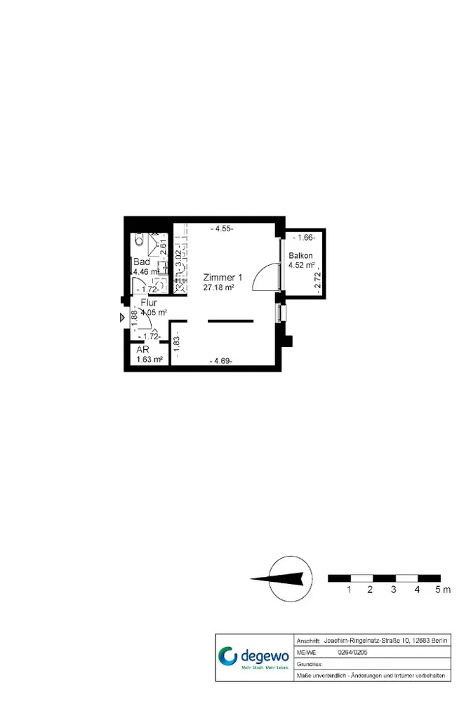 1 Zimmer Wohnung mit 40 m² in Berlin – Bild 6