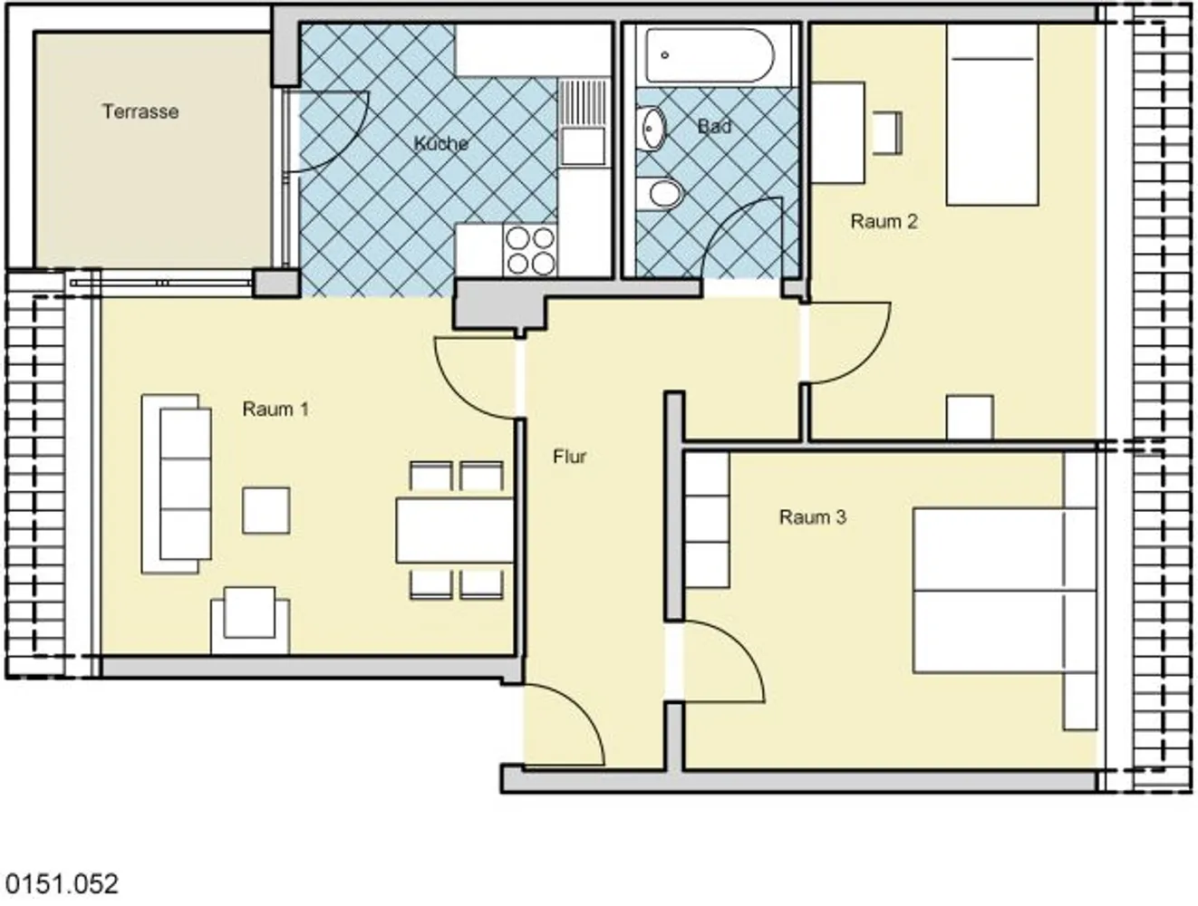 3 Zimmer Wohnung mit 67 m² in Wuppertal – Bild 3