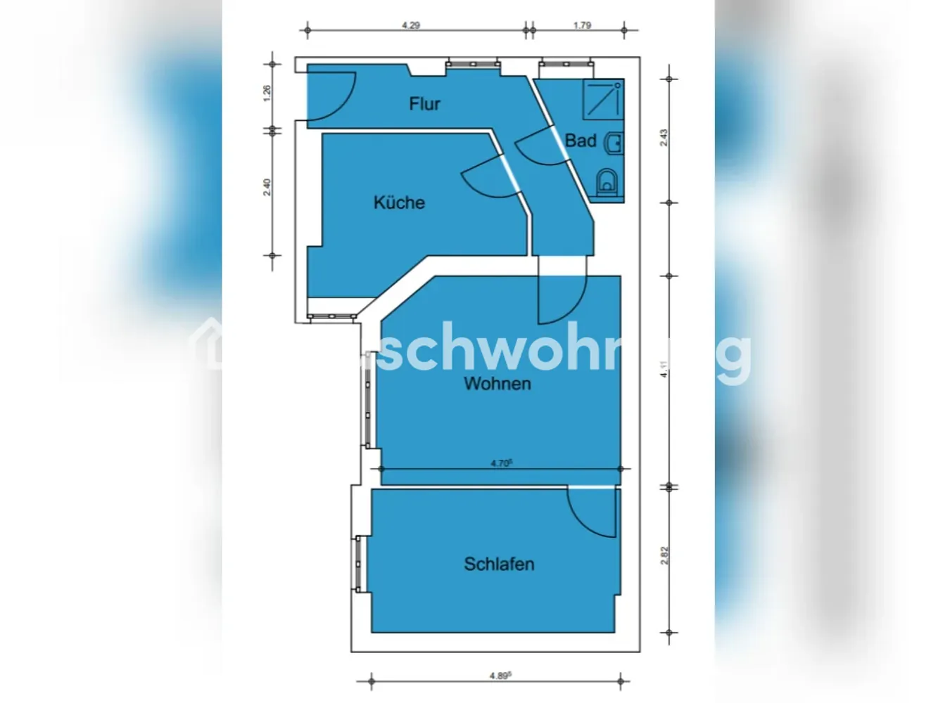 2 Zimmer Wohnung mit 55 m² in Berlin – Bild 2