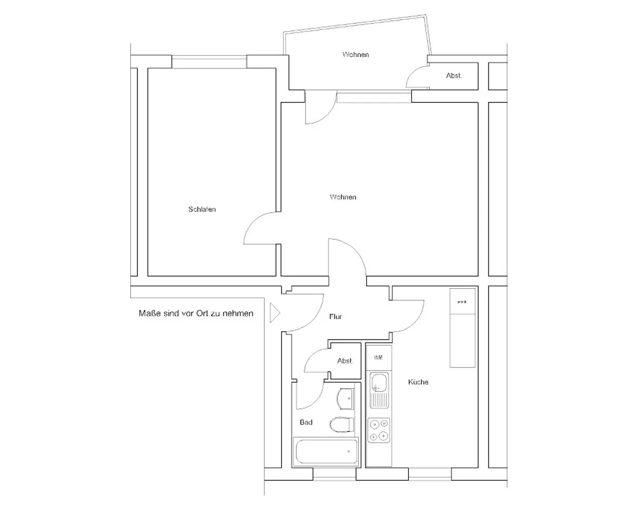 2 Zimmer Wohnung mit 54 m² in Braunschweig – Bild 3