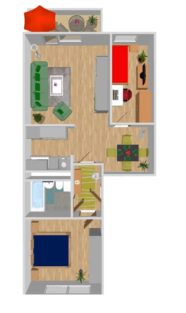 3 room apartment with 56 m² in Chemnitz – Photo 2