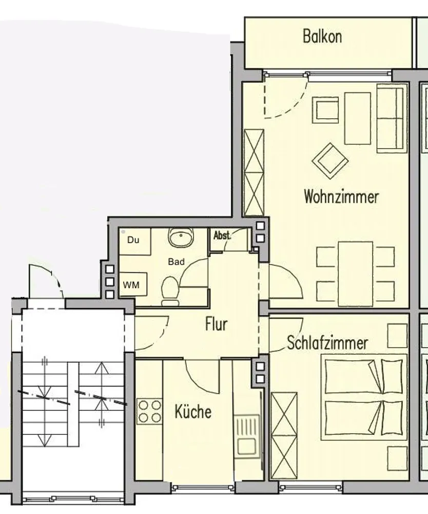 2 Zimmer Wohnung mit 50 m² in Lübeck – Bild 3