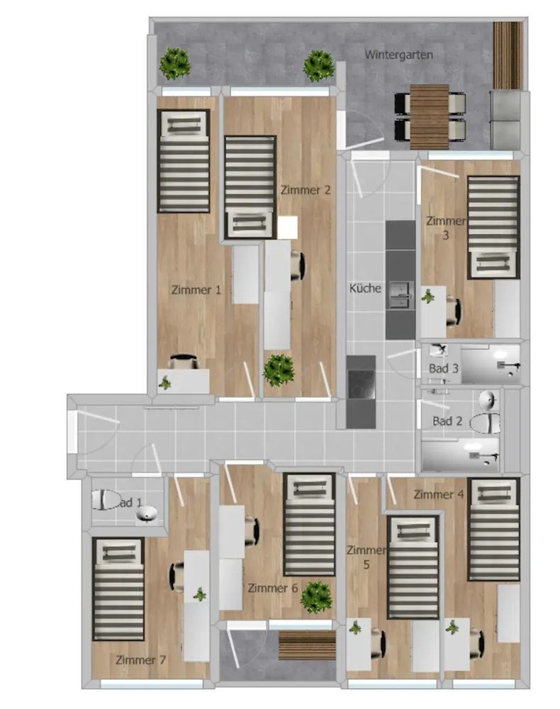 WG-Zimmer mit 14 m² in München – Bild 2