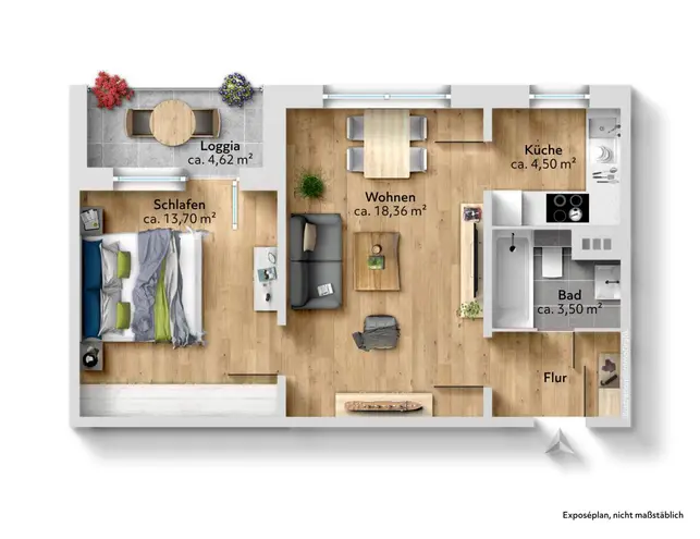 2 Zimmer Wohnung mit 46 m² in Chemnitz – Bild 9