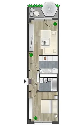 2 Zimmer Wohnung mit 41 m² in Chemnitz – Bild 3