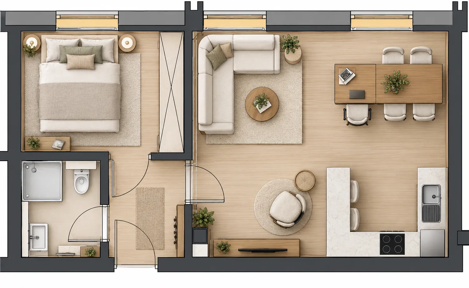 2 Zimmer Wohnung mit 43 m² in Salzgitter – Bild 3