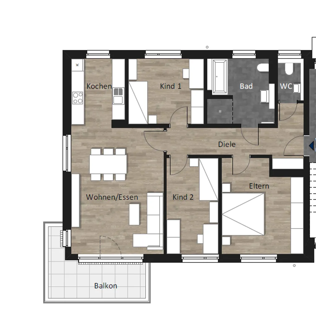 4 Zimmer Wohnung mit 97 m² in Bochum – Bild 4